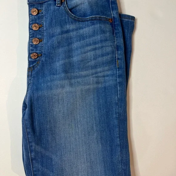 LOFT High Rise Blue Jeans - 28 - Picture 11 of 13